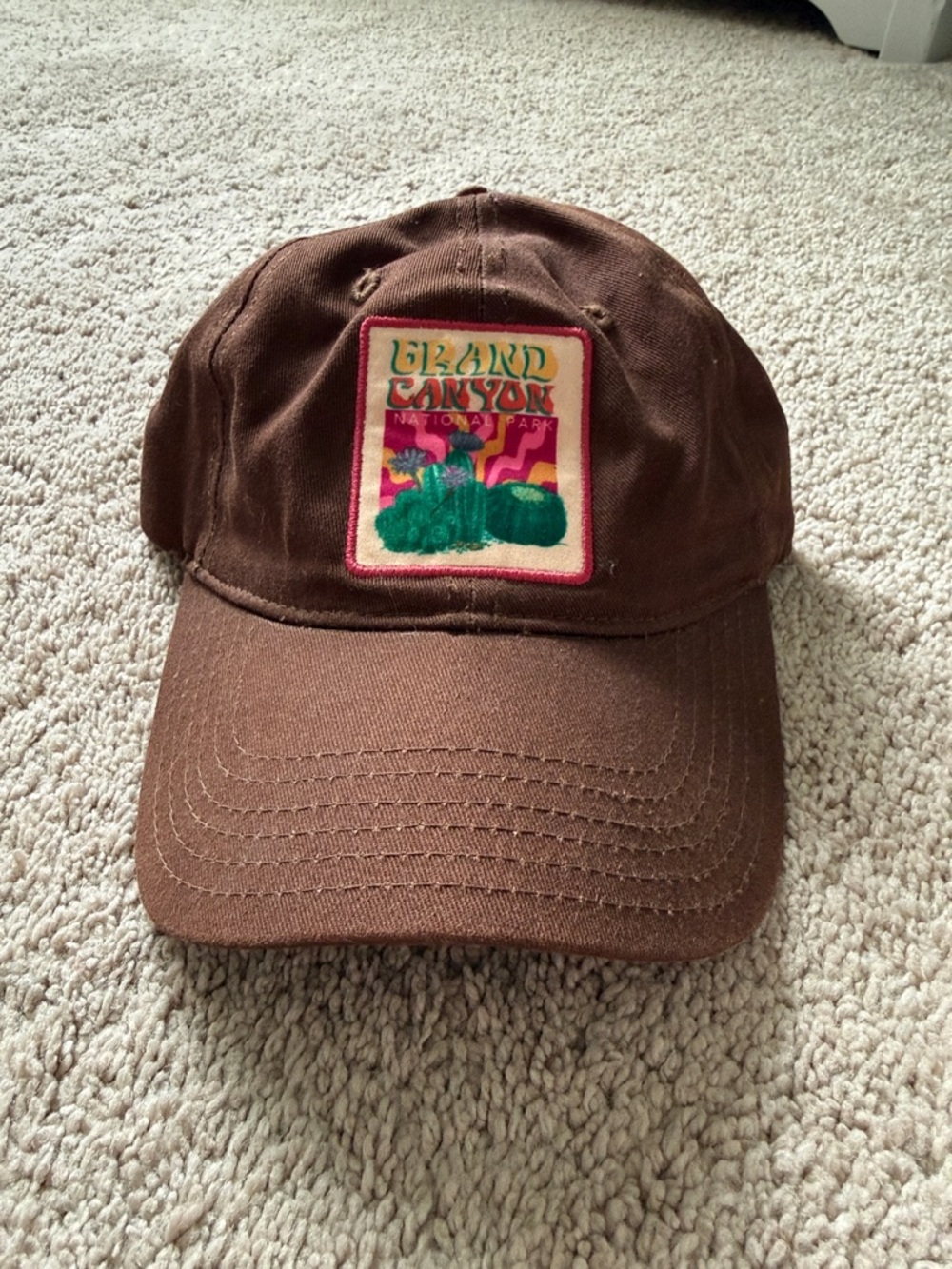 PacSun Brown Grand Canyon Patch Baseball Cap